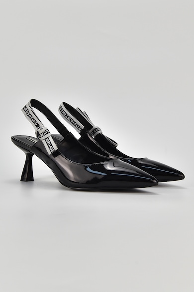 Karl Lagerfeld Кожени обувки с отворена пета с каишка Жени