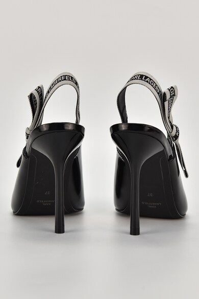 Karl Lagerfeld Обувки от лачена кожа с остър връх Жени