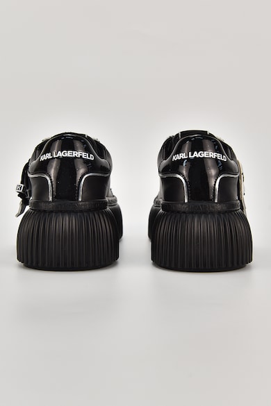 Karl Lagerfeld Telitalpú bőrsneaker kontrasztos fűzővel női
