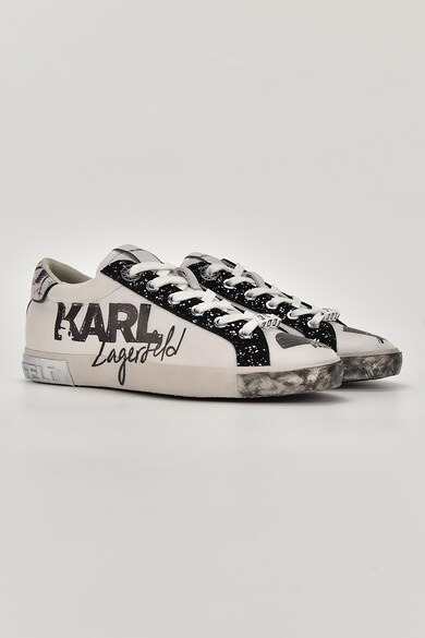Karl Lagerfeld Logós bőrsneaker női