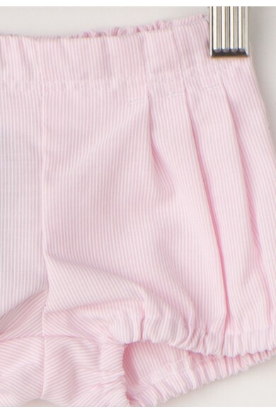 United Colors of Benetton Pantaloni scurti roz deschis si alb cu dungi discrete Baieti