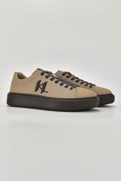 Karl Lagerfeld Спортни обувки от набук с лого Мъже