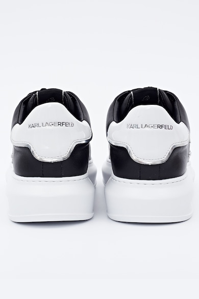 Karl Lagerfeld Pantofi sport de piele cu logo metalic Barbati