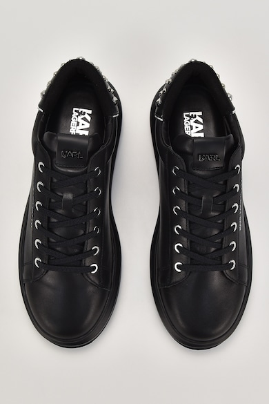 Karl Lagerfeld Спортни обувки от кожа с метални капси Мъже