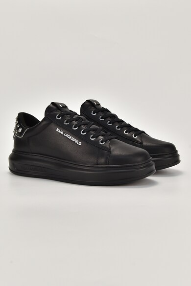 Karl Lagerfeld Спортни обувки от кожа с метални капси Мъже