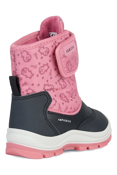 Geox Cizme cu velcro si model cu pinguini Fete