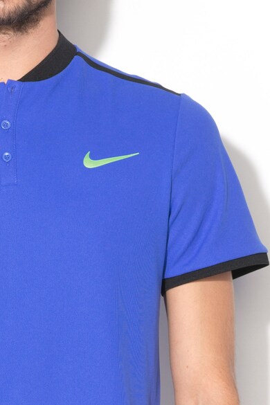 Nike Tricou sport cu fenta cu nasturi Barbati