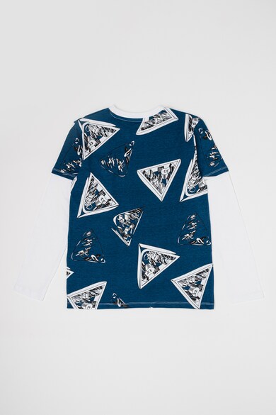 GUESS Памучна блуза с дизайн 2 в 1 Момчета