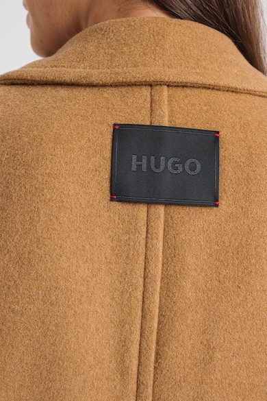HUGO Mauroko bő fazonú gyapjútartalmú kabát női