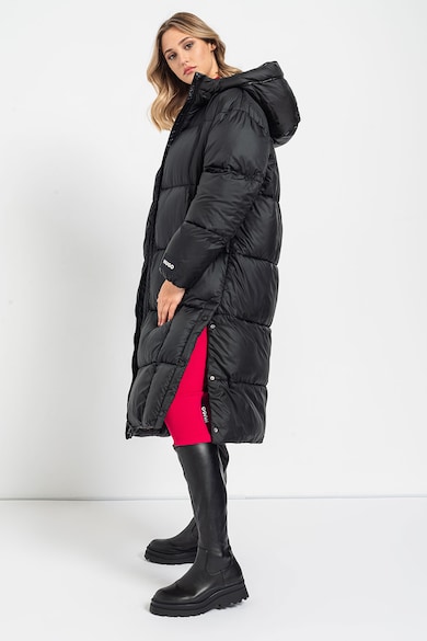 HUGO Fini kapucnis hosszú télikabát női