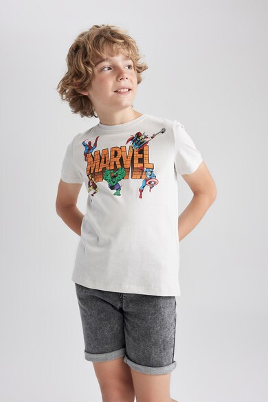 DeFacto Tricou de bumbac cu tematica Marvel Baieti