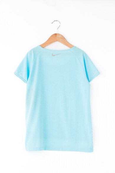 Nike Спортна тениска за бягане с асиметричен подгъв Момичета