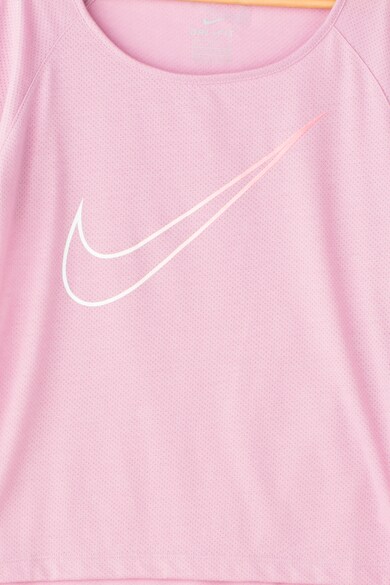 Nike Tricou sport pentru alergare cu terminatie asimetrica Fete