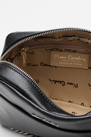 Pierre Cardin Кожена чанта с пискюл Жени
