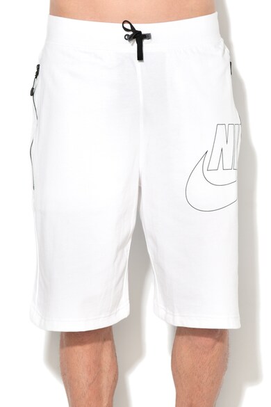 Nike Pantaloni scurti cu buzunare cu fermoar si logo pentru baschet Barbati