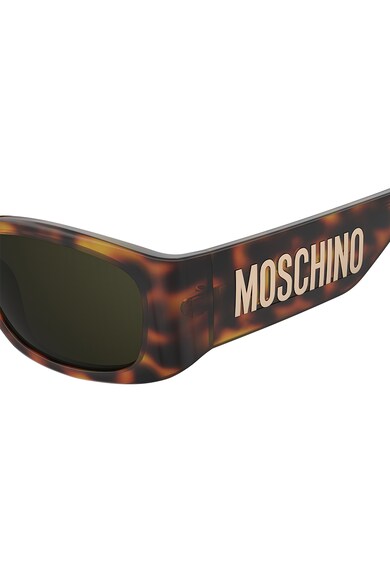 Moschino Love  Ochelari de soare dreptunghiulari cu aplicatie logo Femei