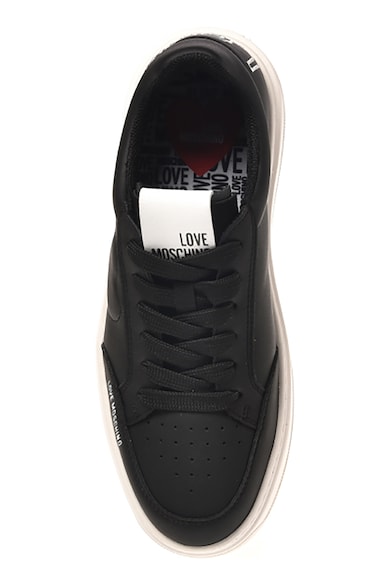 Love Moschino Кожени спортни обувки с перфорации Жени