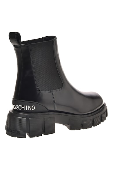 Love Moschino Ghete Chelsea de piele cu aspect masiv Femei