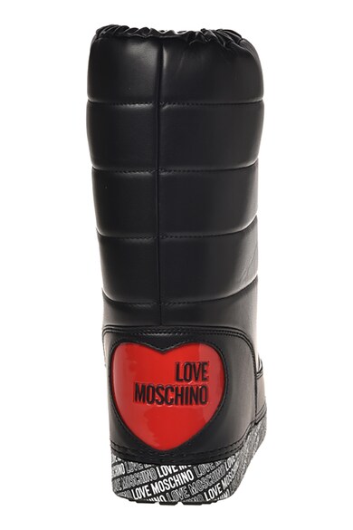 Love Moschino Lábszárközépig érő bebújós műbőr csizma női