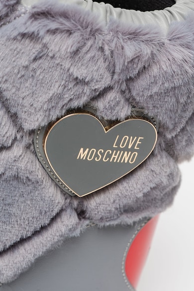 Love Moschino Боти без закопчаване с еко пух Жени