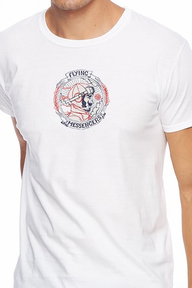 Vegea Памучна тениска с фигурална щампа Мъже