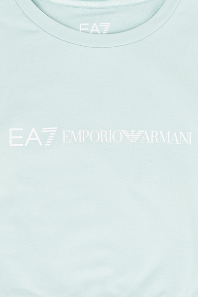 EA7 Суитшърт с овално деколте и лого Момичета