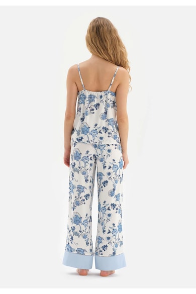DAGI Pijama cu pantaloni lungi si imprimeu floral Femei