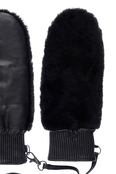 Emu Manusi de piele cu garnituri de blana sintetica Femei