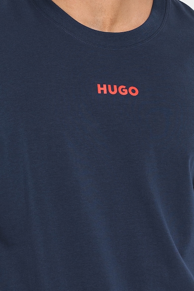 HUGO Linked kényelmes fazonú pizsamapóló férfi