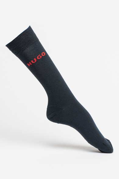 HUGO Чорапи с памук с лого, 2 чифта Мъже