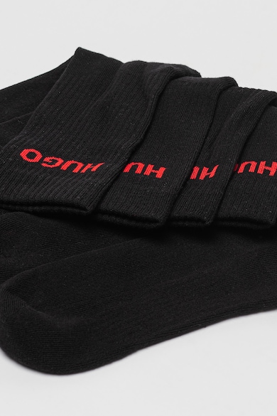 HUGO Дълги чорапи с памук с лого, 6 чифта Мъже
