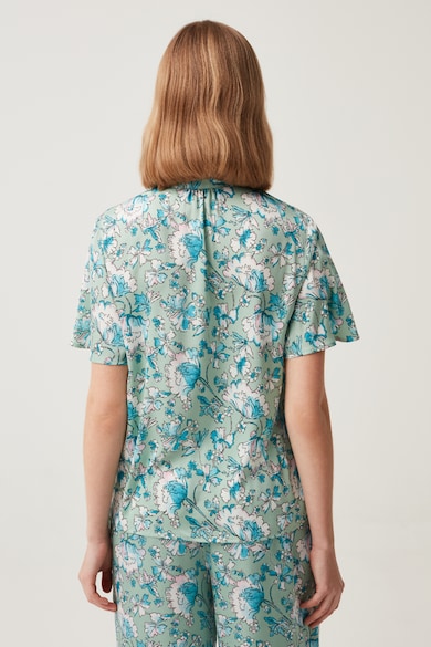 OVS Bluza cu imprimeu floral si funda din panglici Femei