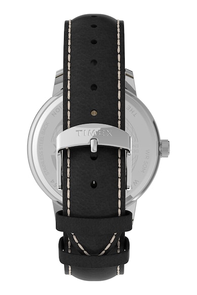 Timex Аналогов часовник с кожена каишка Мъже