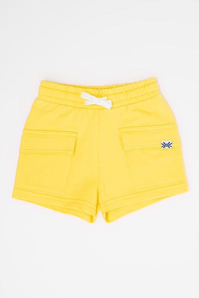 Pantaloni scurti cu snur si buzunare - Galben