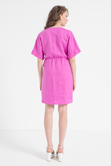 United Colors of Benetton Ленена рокля със застъпен дизайн Жени