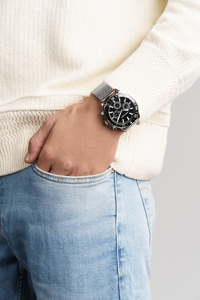 Marc Lauder Мултифункционален часовник от неръждаема стомана с верижка Мъже