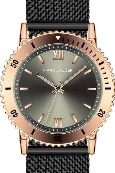 Marc Lauder Часовник от неръждаема стомана с мрежеста верижка Жени