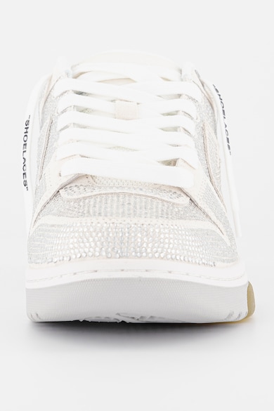 OFF-WHITE Pantofi sport low-cut cu aplicatii cu strasuri Femei