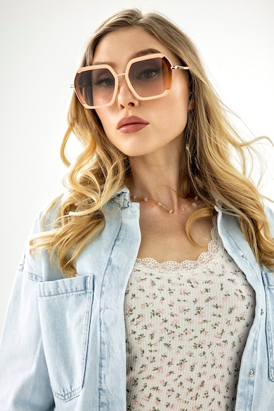 Emily Westwood Шестоъгълни слънчеви очила с плътни стъкла Жени