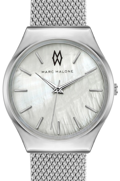 Marc Malone Часовник с мрежеста верижка от неръждаема стомана Жени