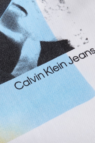 CALVIN KLEIN JEANS Bő fazonú mintás pulóver férfi