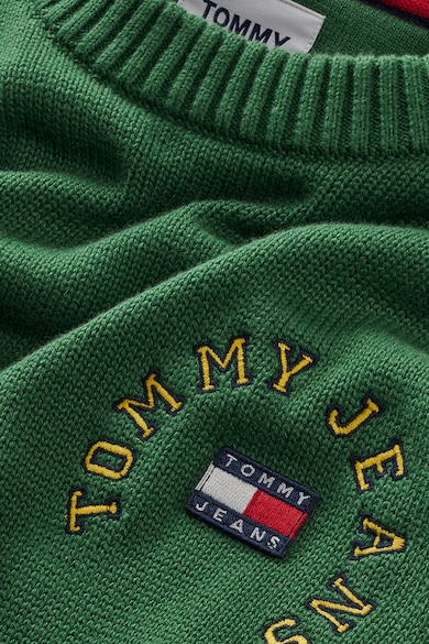 Tommy Jeans Пуловер с овално деколте и лого Мъже