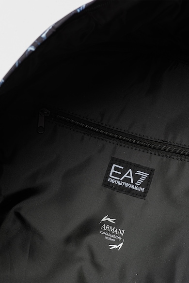 EA7 Десенирана раница с джоб с цип Мъже