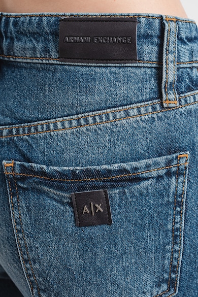 ARMANI EXCHANGE Blugi cu rupturi decorative si aspect decolorat Femei