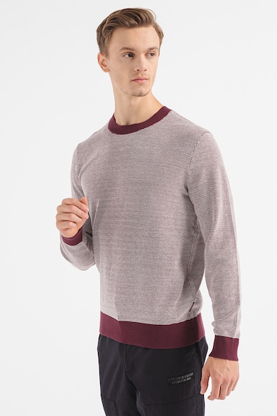 ARMANI EXCHANGE Релфен пуловер с овално деколте Мъже