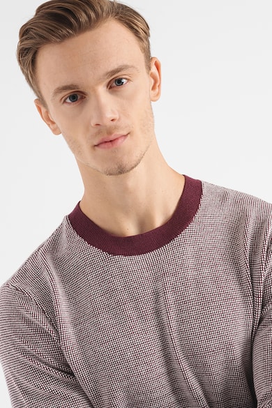 ARMANI EXCHANGE Релфен пуловер с овално деколте Мъже
