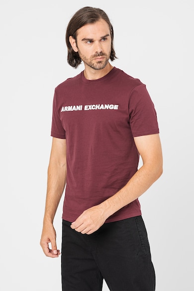 ARMANI EXCHANGE Тениска с овално деколте и лого Мъже