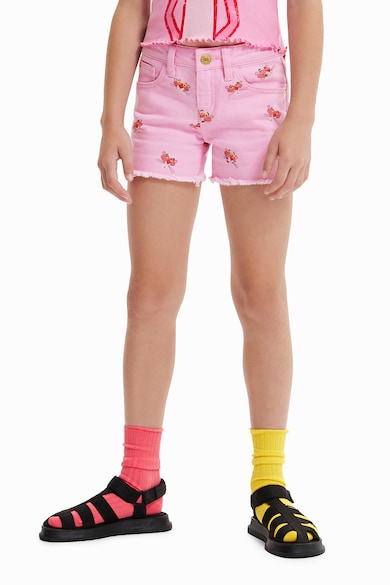 DESIGUAL Farmer rövidnadrág Rózsaszín Párducos mintával Lány