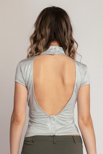 ABUBURUZAN Bluza cu decupaj pe spate Femei