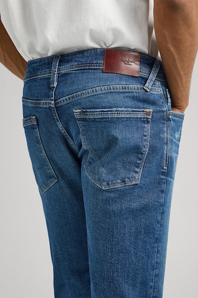 Pepe Jeans London Дънки със захабен ефект и средна талия Мъже